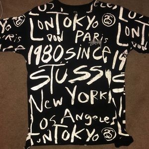 Reflective stüssy shirt